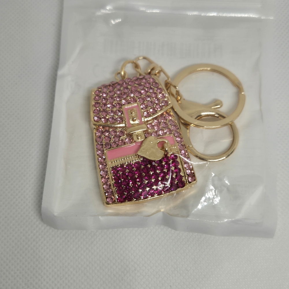 Pink and  Gold Keychain - Picture 2 of 4